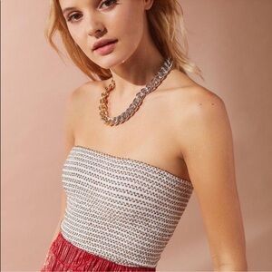 Red, Green & Gold Sparkly Tube Top